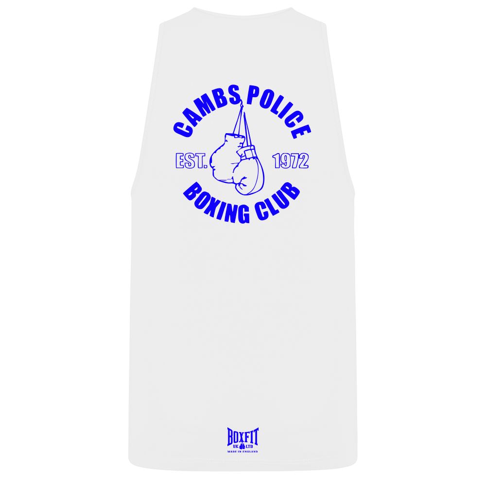 Cambs Police Boxing Kids White Vest