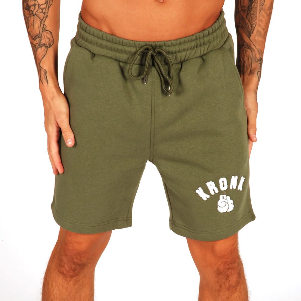 KRONK One Colour Gloves Jog Shorts Towelling Applique Logo