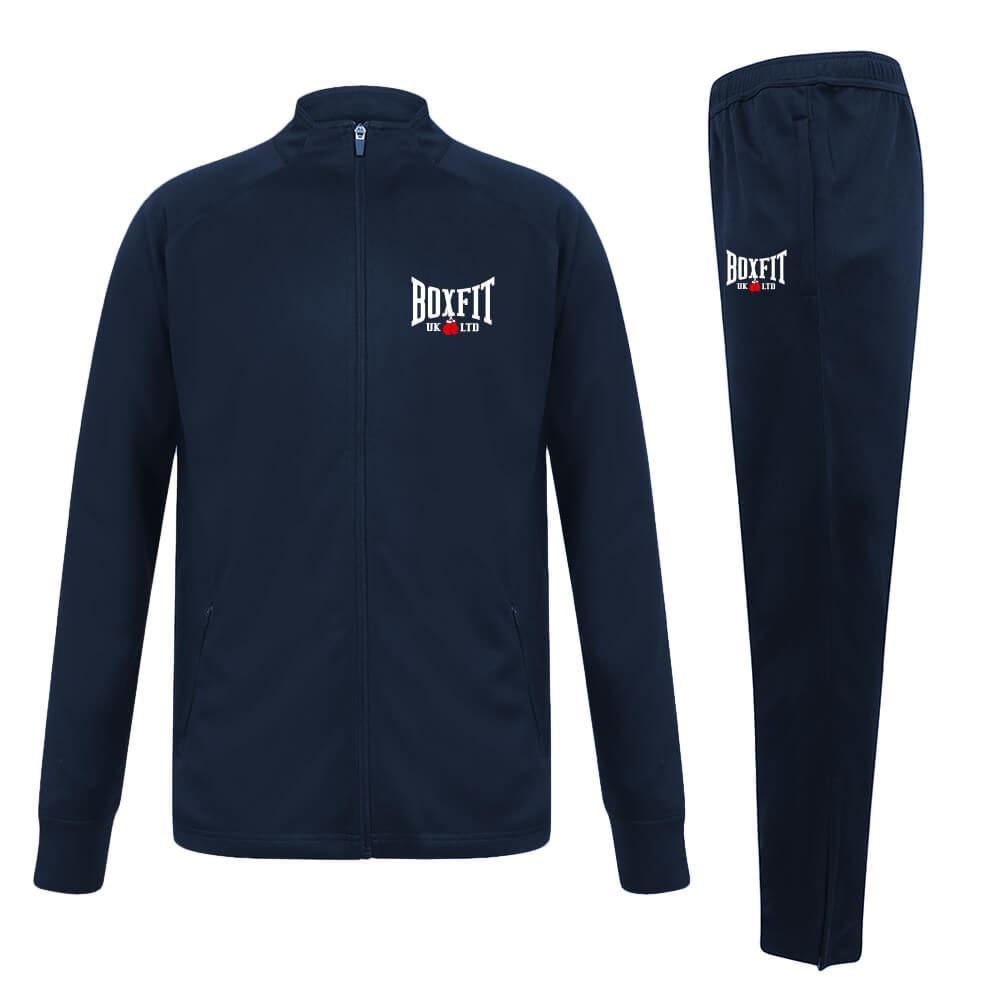 Boxfit Embroidered Logo Slim Fit Poly Tracksuit