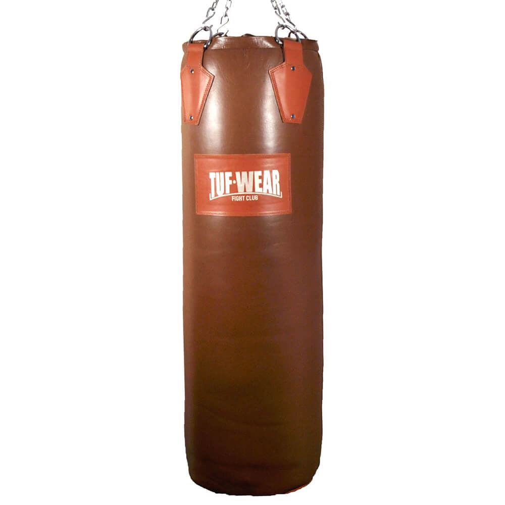 Tuf Wear Gigantor Classic Brown Hide Leather Punchbag 4Ft