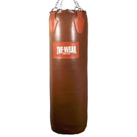 Thumbnail for Tuf Wear Gigantor Classic Brown Hide Leather Punchbag 4Ft