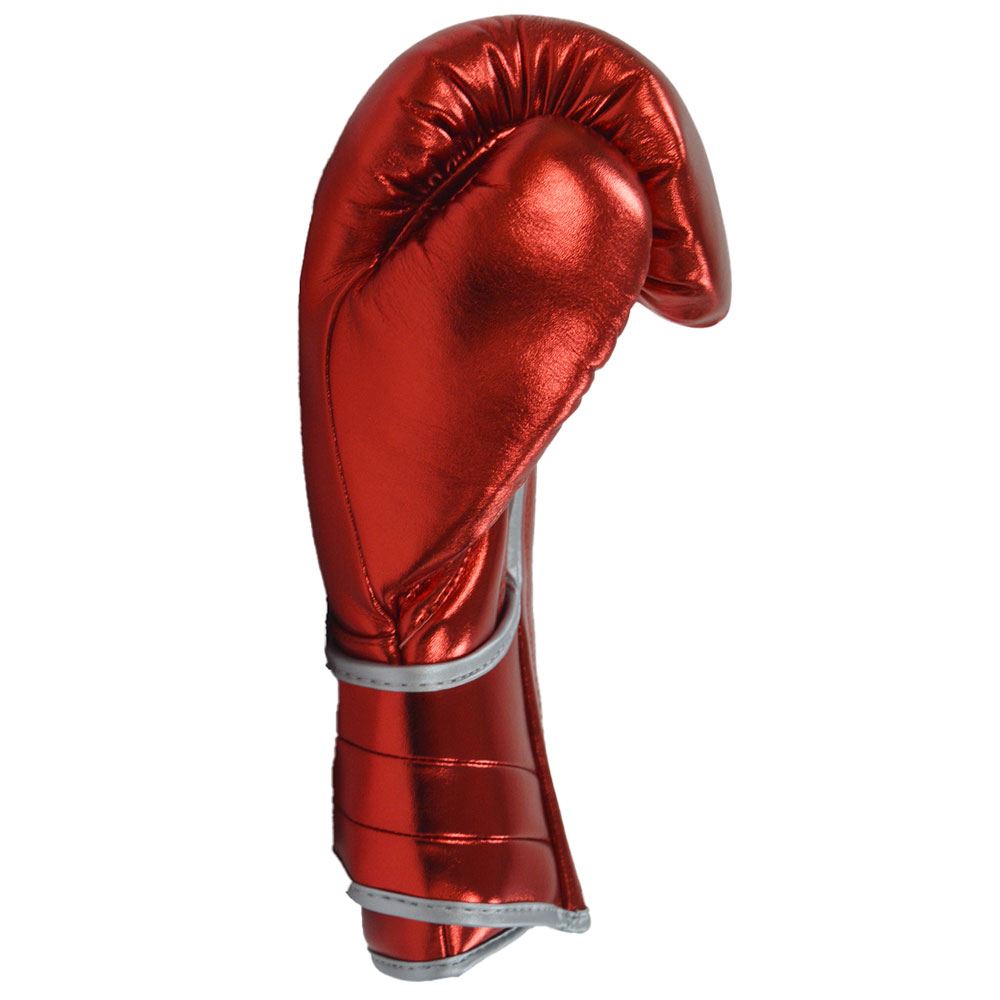 EXCLUSIVE ADIDAS PRO LINE METALLIC HOOK & LOOP BOXING GLOVES - RED