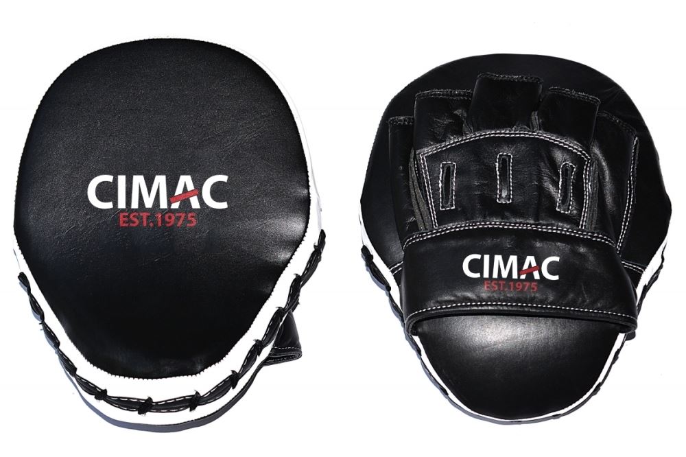 Cimac Leather Focus Mitts Black/White