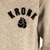 Thumbnail for KRONK One Colour Gloves Towelling Applique Logo Sweatshirt