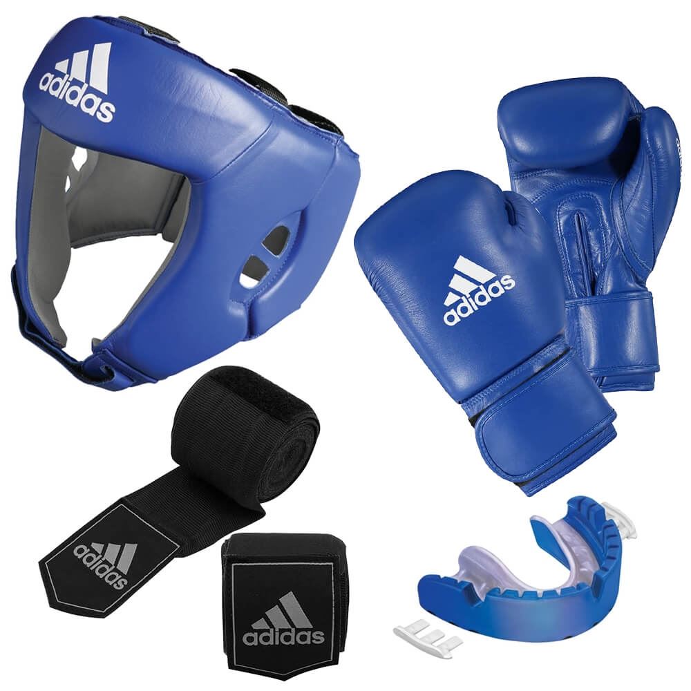 Adidas Aiba Approved Boxing Set With Gumsheild