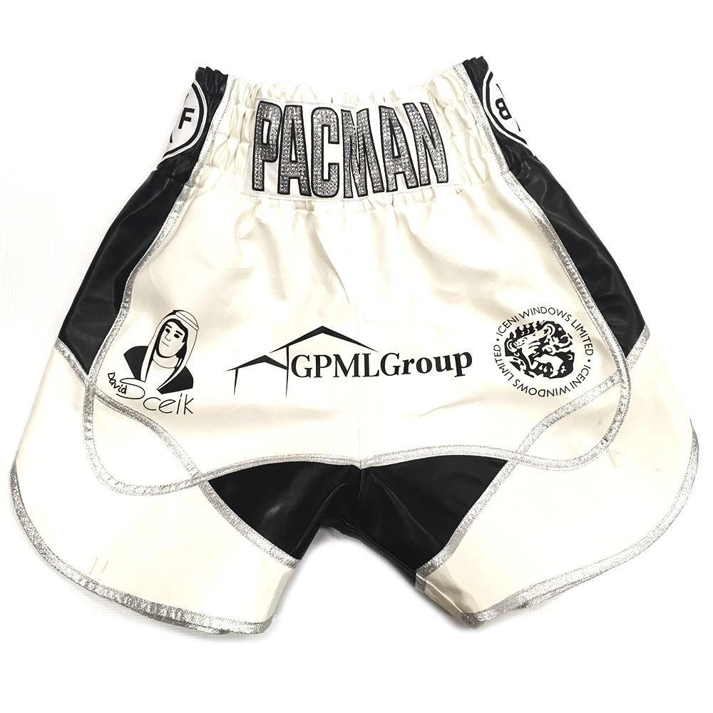 Custom Made Boxing Shorts Pacman