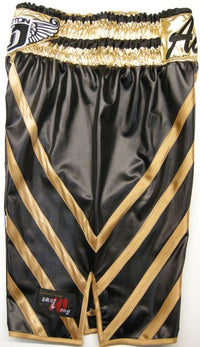 Thumbnail for Custom Made Wetlook Angled Striped Boxing Shorts