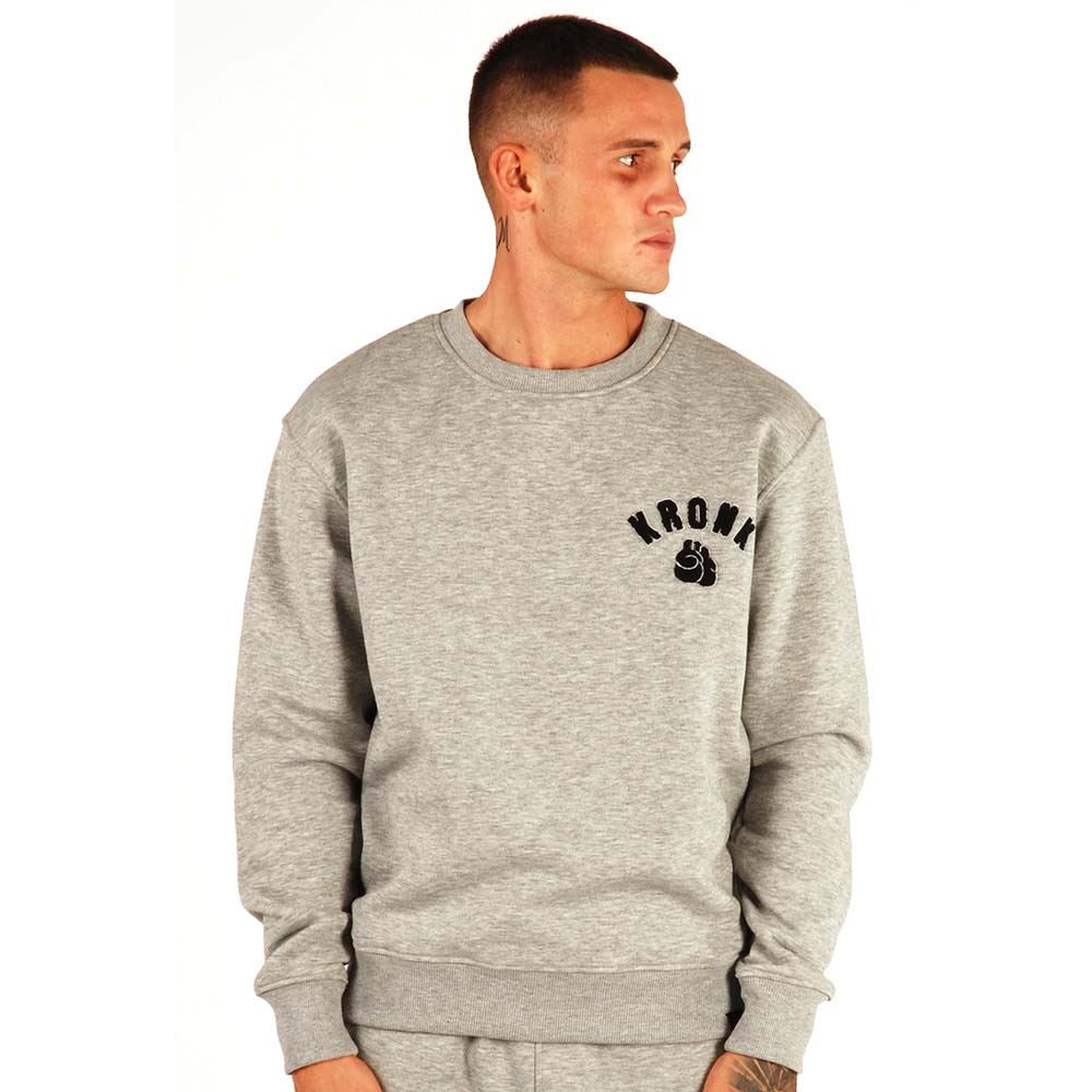 KRONK One Colour Gloves Towelling Applique Logo Sweatshirt