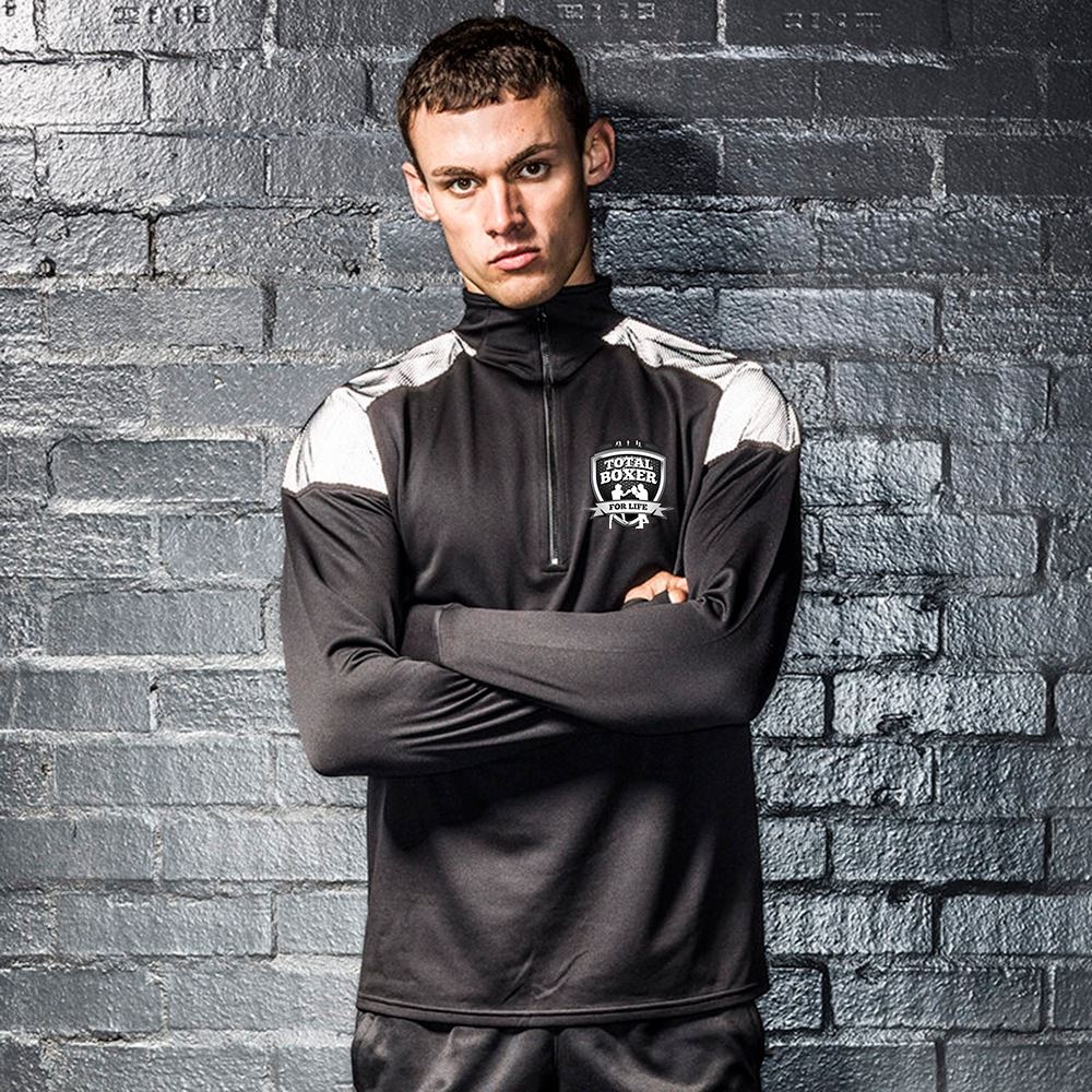 Total Boxer 1/4 Zip Top With Reflective Panel