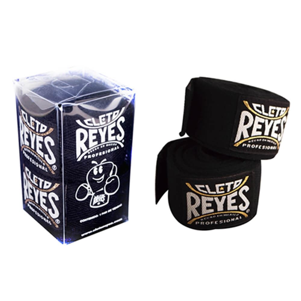 Cleto Reyes Hook And Loop Closure Hand Wraps Black