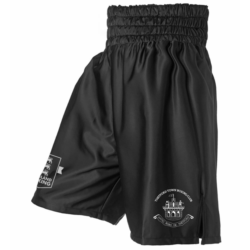 THETFORD TOWN BOXING CLUB SATIN BOXING SHORTS