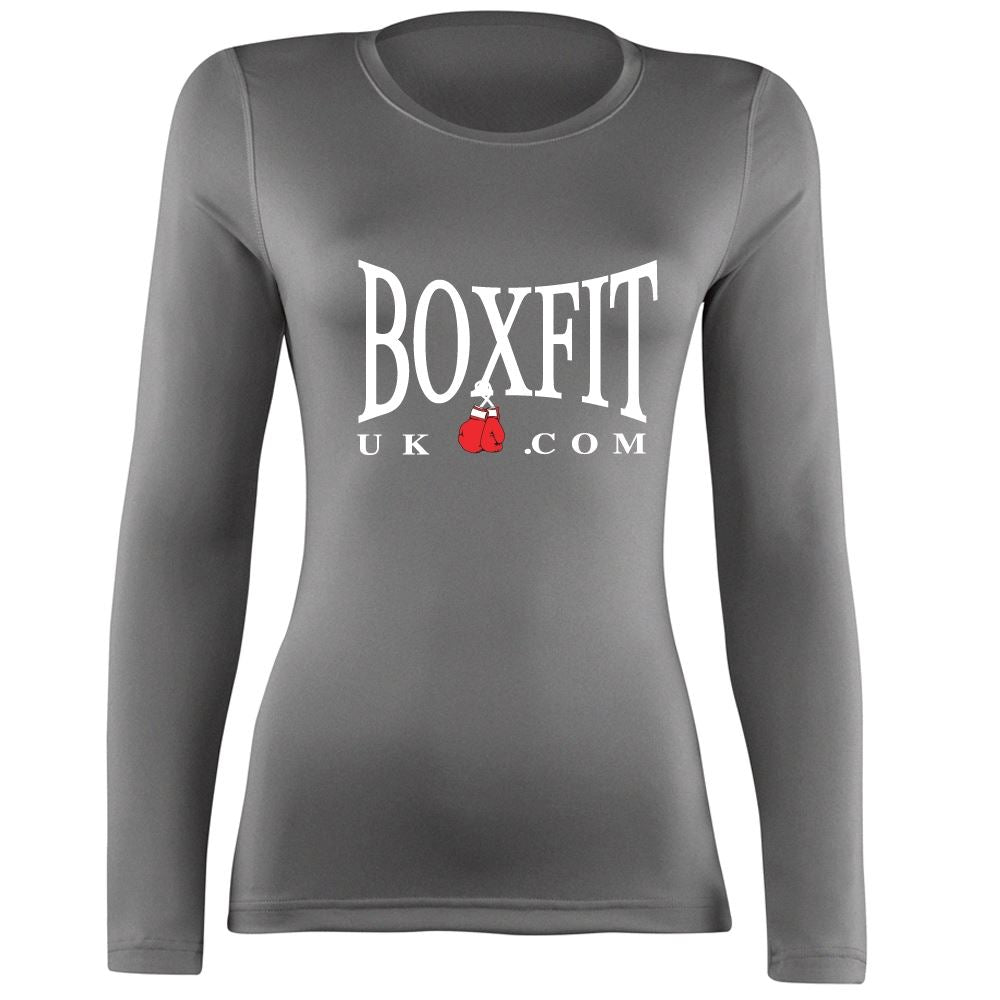 Boxfit Rhino Womens L/S Large Logo Base Layer