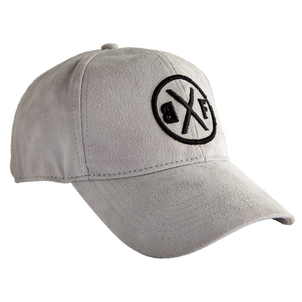 Suede grey baseball cap on sale