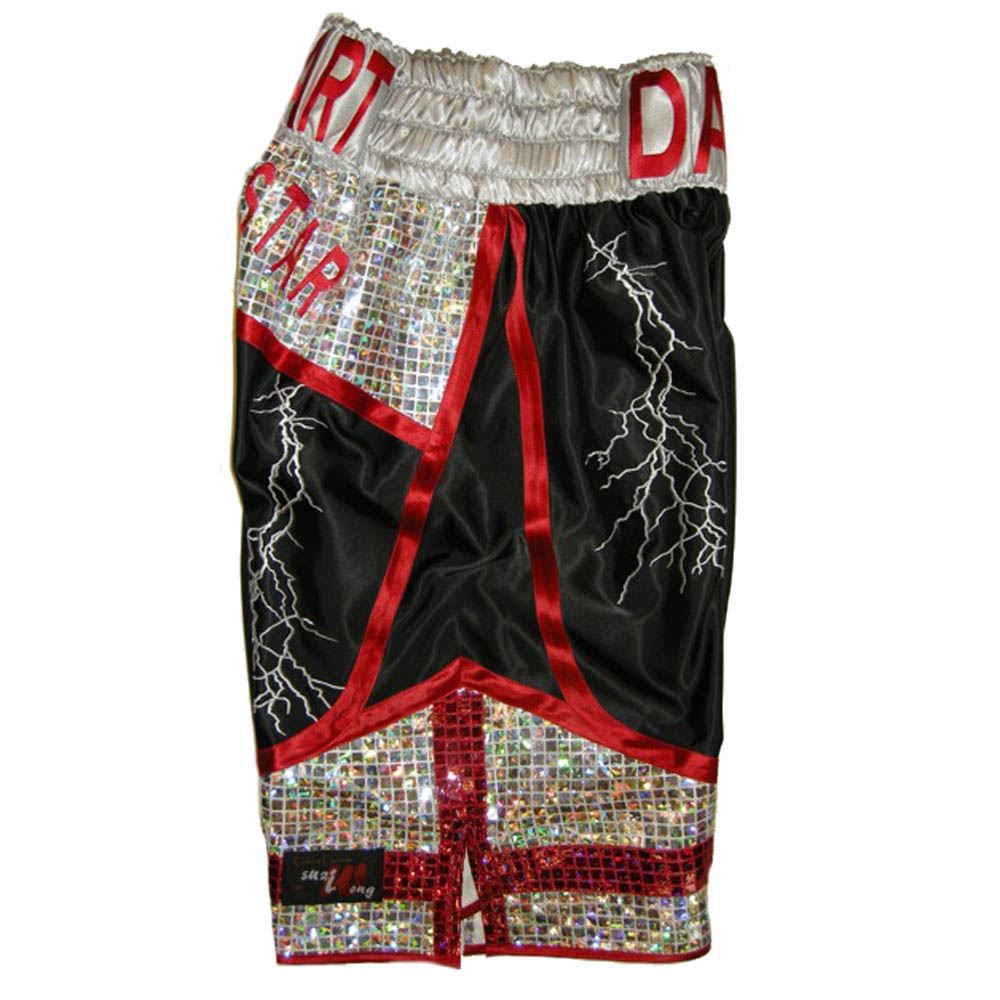 Custom Made Satin And Sparkle Boxing Shorts