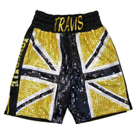 Thumbnail for Custom Made Sparkle Union Jack Boxing Shorts