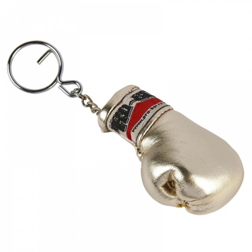 Pro Box Gold Leather Boxing Glove Keyring