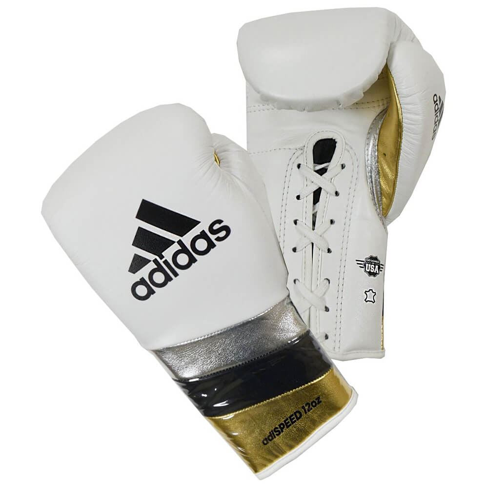 Adidas lace up boxing gloves best sale