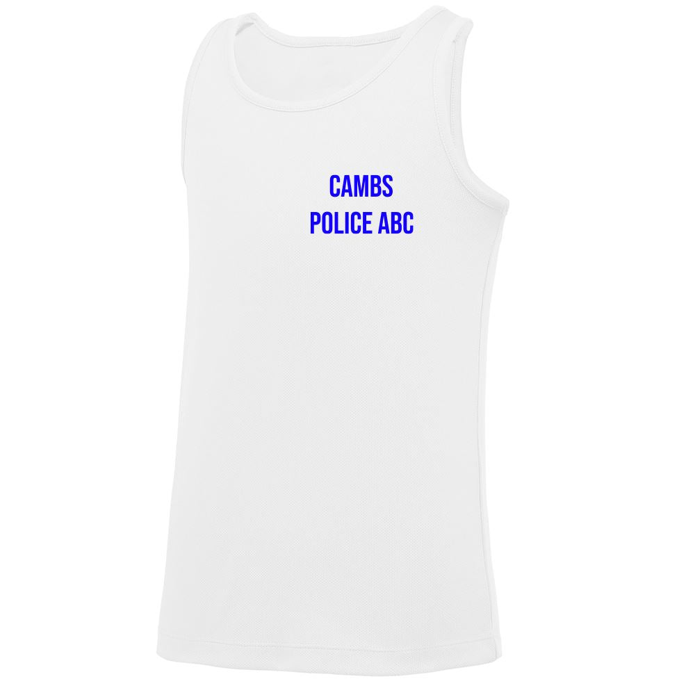 Cambs Police Boxing Kids White Vest