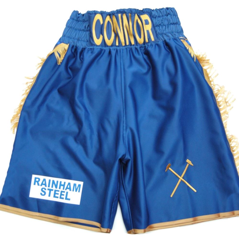 Custom Made Satin And Tassel Boxing Shorts