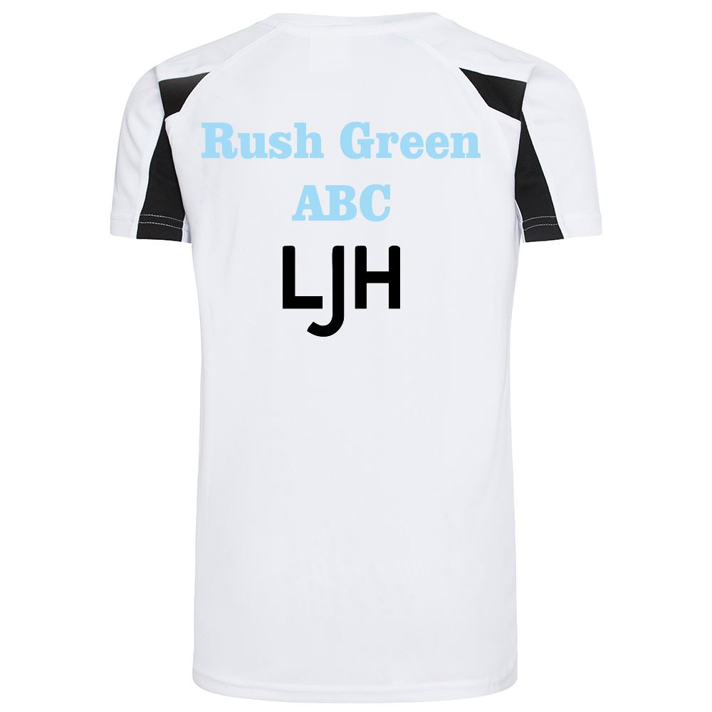 Rush Green ABC Kids Contrast Poly T-Shirt