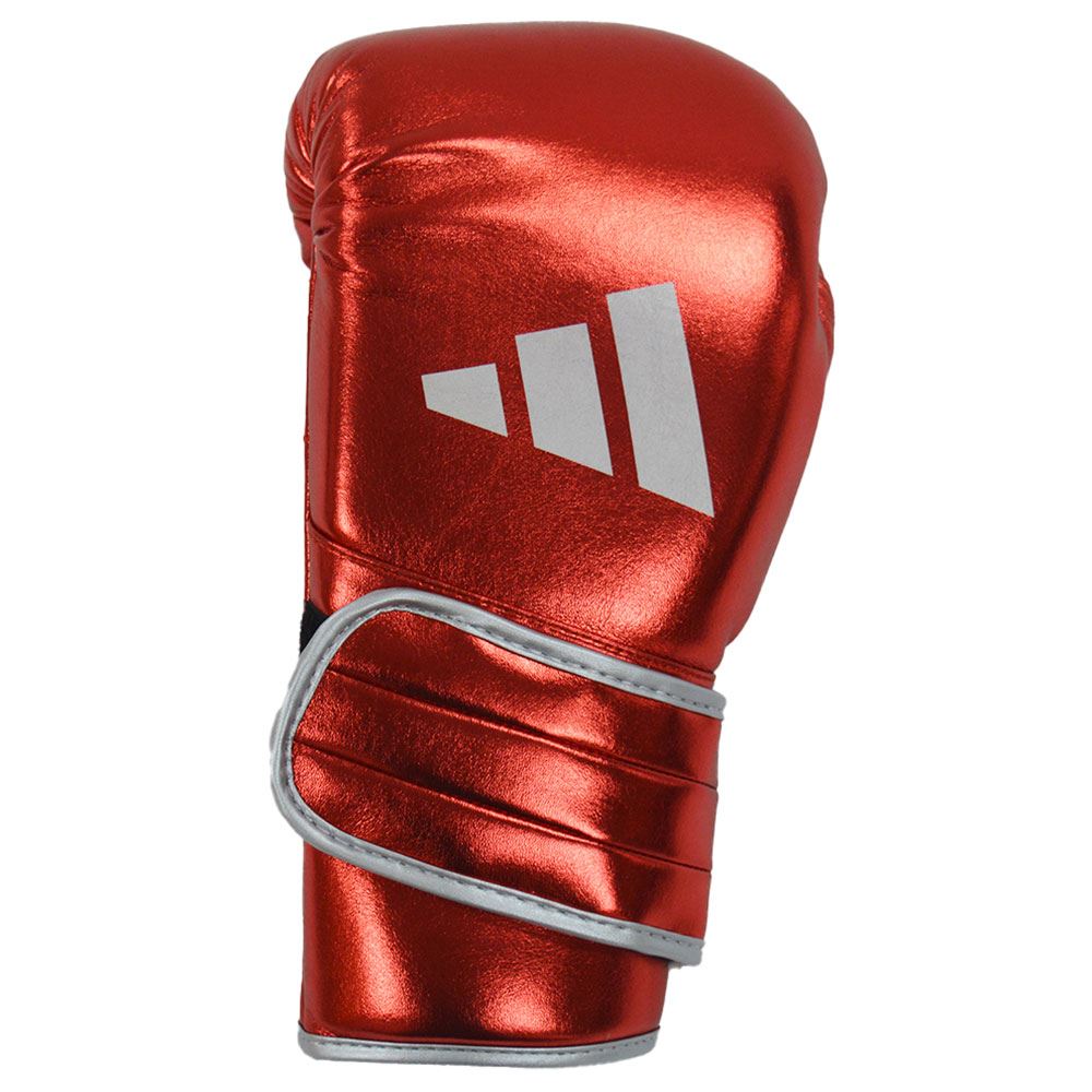 EXCLUSIVE ADIDAS PRO LINE METALLIC HOOK & LOOP BOXING GLOVES - RED