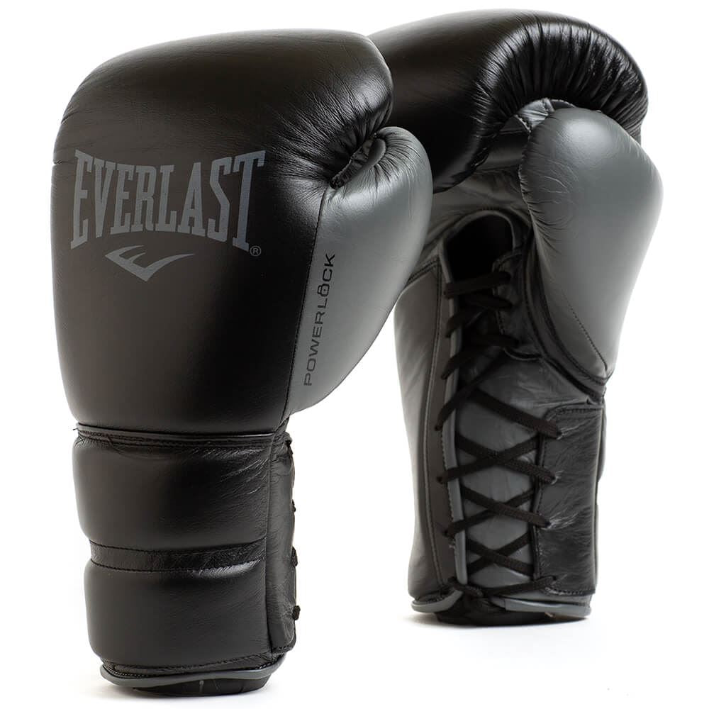 Everlast Powerlock 2 Pro Laced Leather Training Gloves