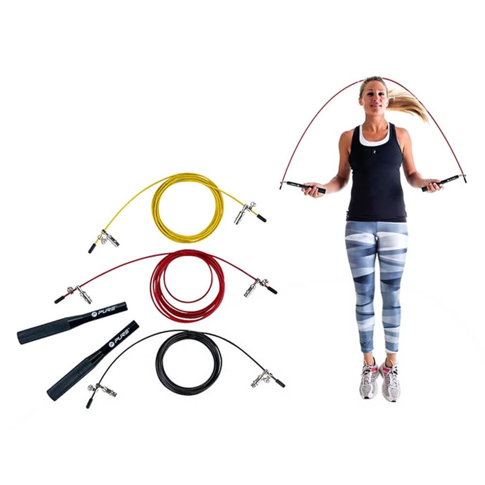 Pure2Improve Weighted Jump Rope With Interchangable Ropes