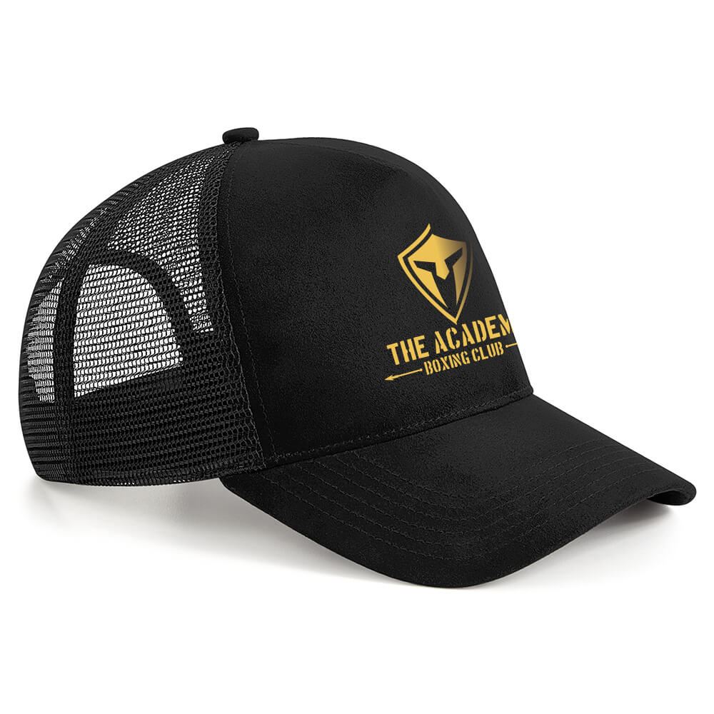 The Academy Boxing Club Suede Trucker Cap Black