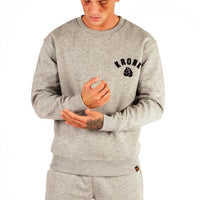 Thumbnail for KRONK One Colour Gloves Towelling Applique Logo Sweatshirt