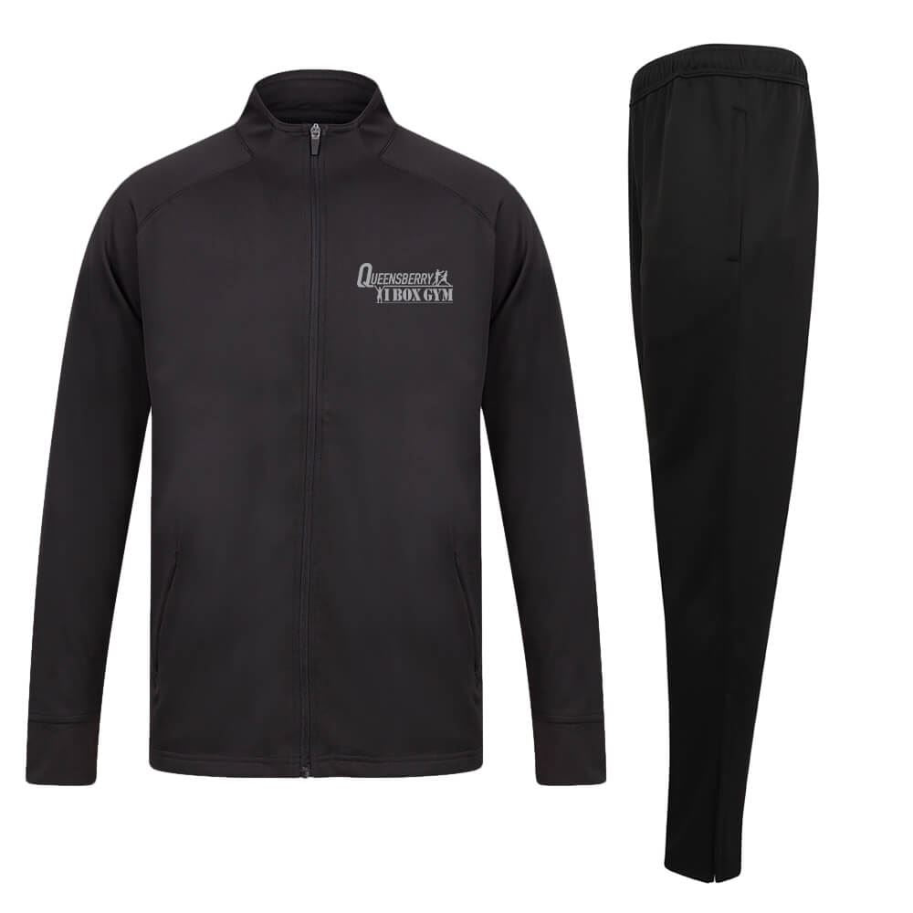 Queensberry Ibox Gym Slim Fit Poly Tracksuit