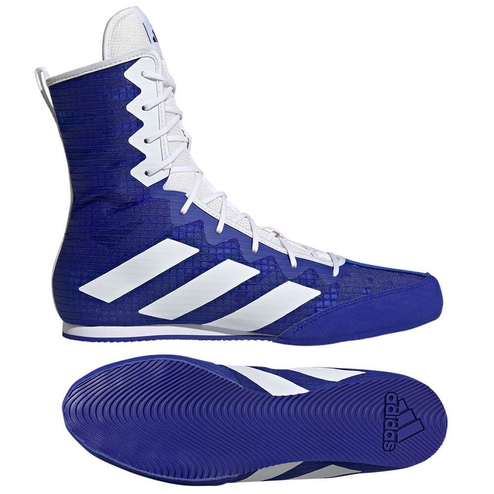 ADIDAS BOX HOG 4 BOXING BOOTS BLUE/WHITE