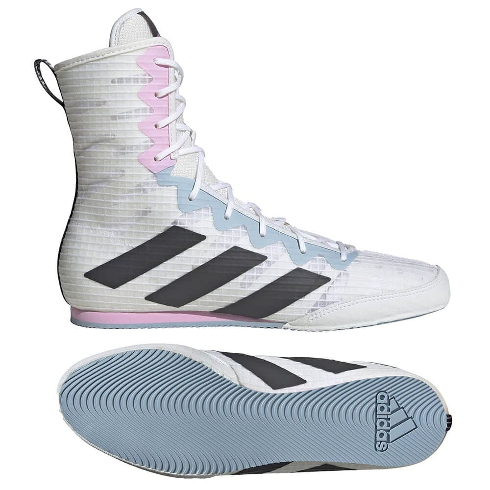 ADIDAS BOX HOG 4 BOXING BOOTS WHITE/LILAC