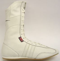 Thumbnail for Junior Leather High Boxing Boots White