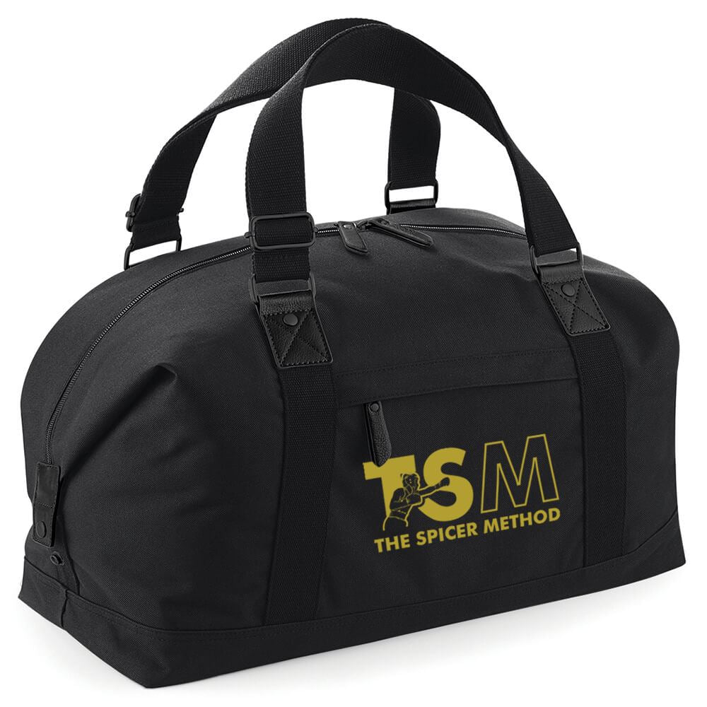 The Spicer Method Vintage Overnight Bag Black