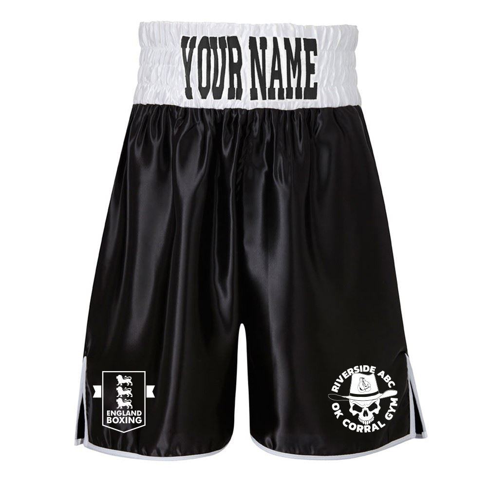 Ok Corral Gym Contrast Waistband Boxing Shorts