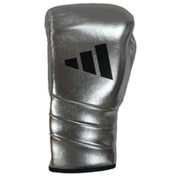 Thumbnail for EXCLUSIVE ADIDAS PRO LINE METALLIC LACE BOXING GLOVES - SILVER