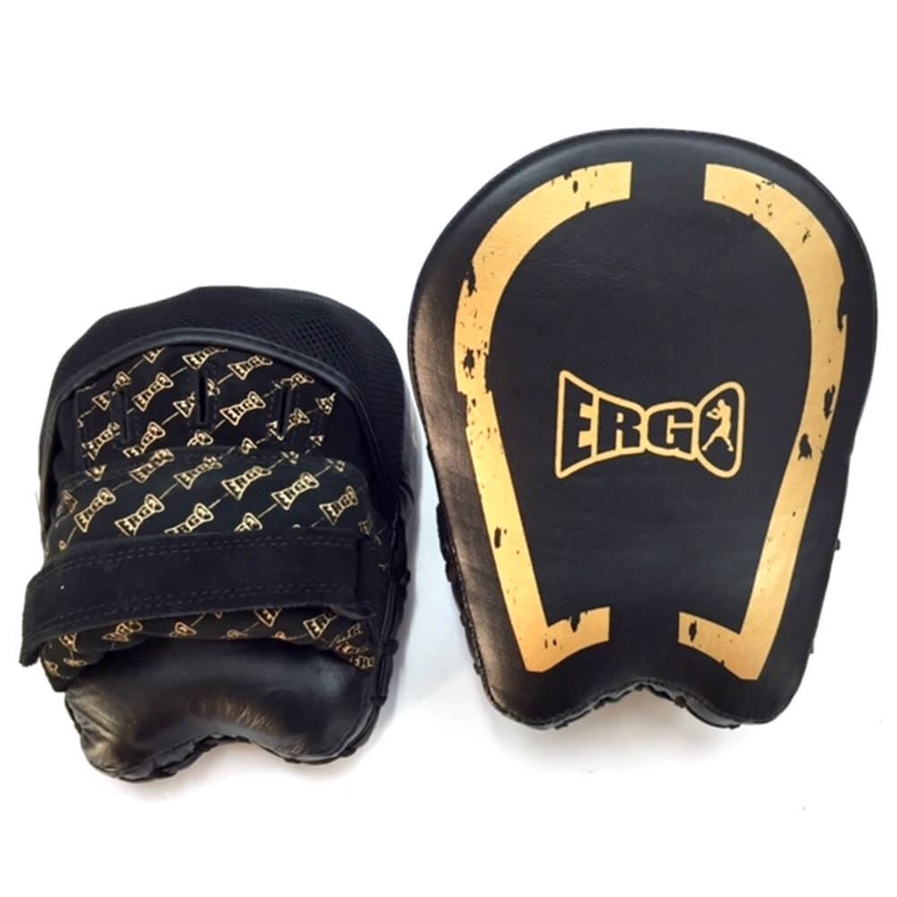 Ergo Leather Elite Focus Pads Black/Gold