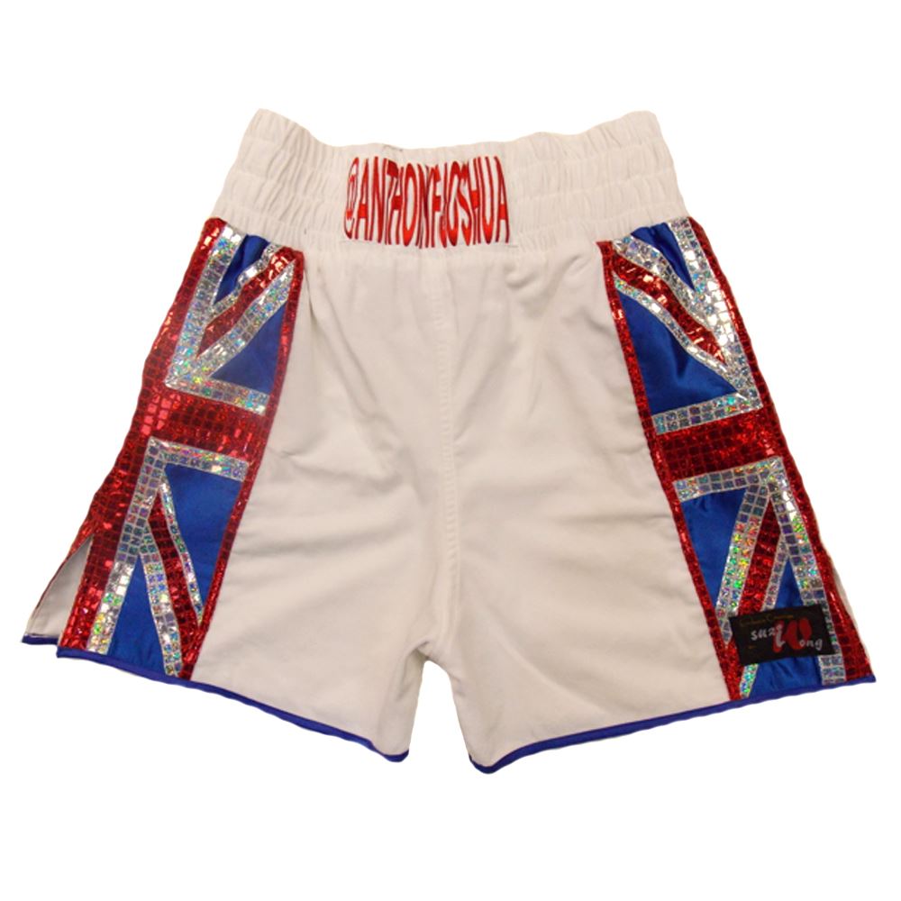 Custom Made Velvet Union Jack Boxing Shorts