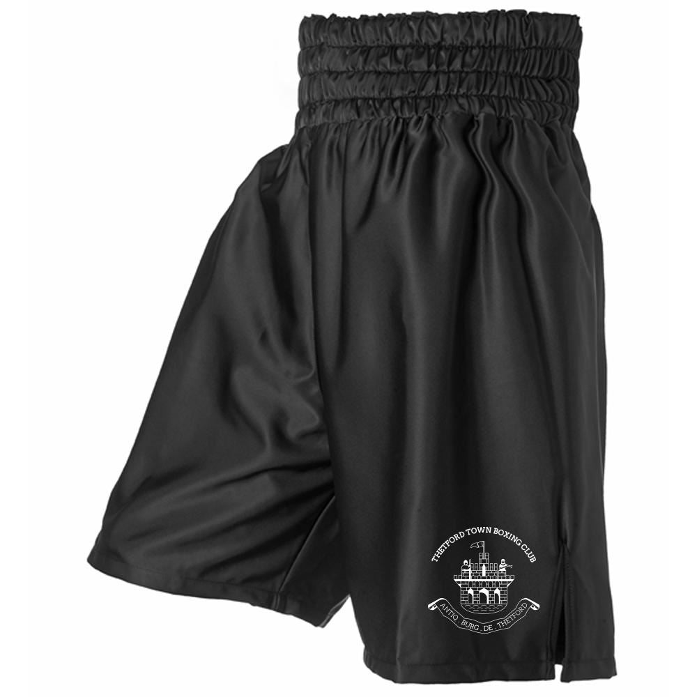 THETFORD TOWN BOXING CLUB SATIN BOXING SHORTS