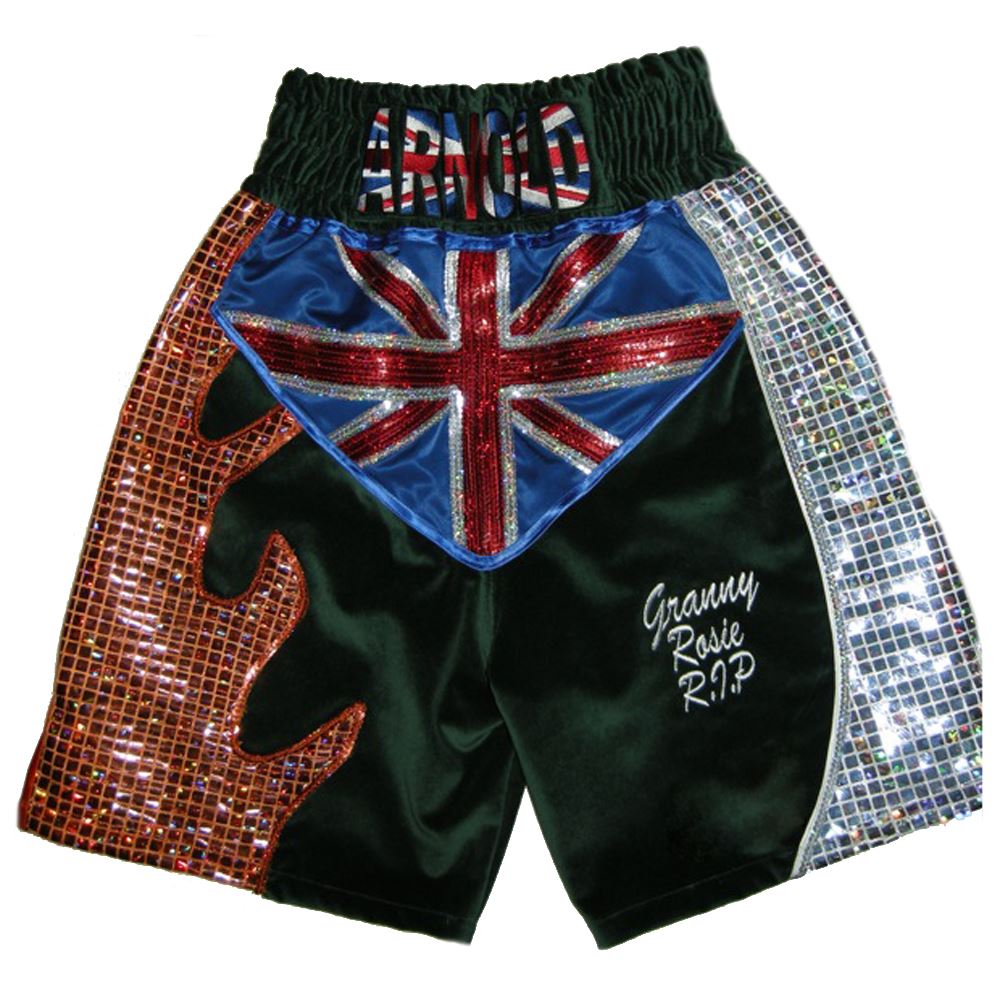 Custom Made Velvet Flame Boxing Shorts