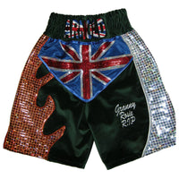 Thumbnail for Custom Made Velvet Flame Boxing Shorts