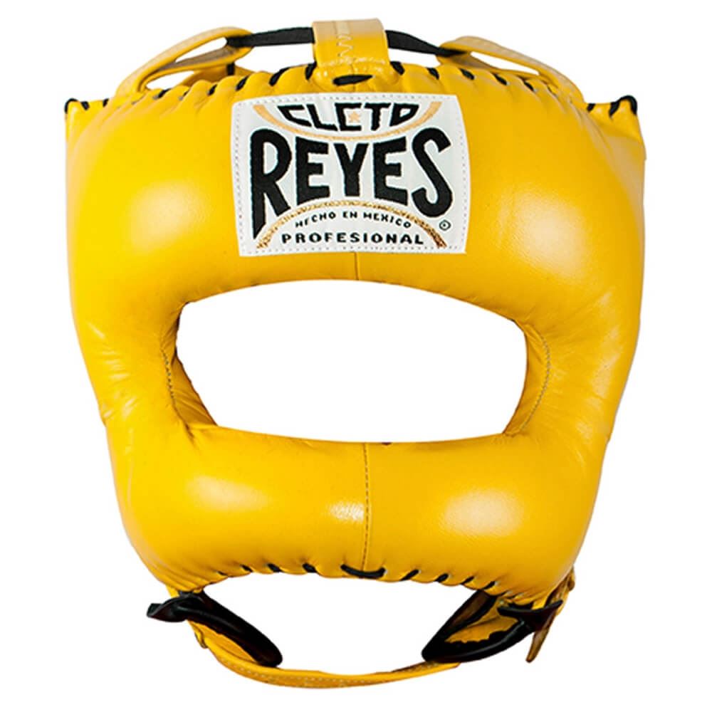 Cleto Reyes Headguard With Nylon Pointed Bar Yellow Yellow