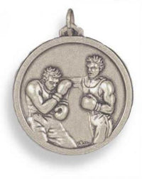 Thumbnail for 3D Two Fighters Silver Medal