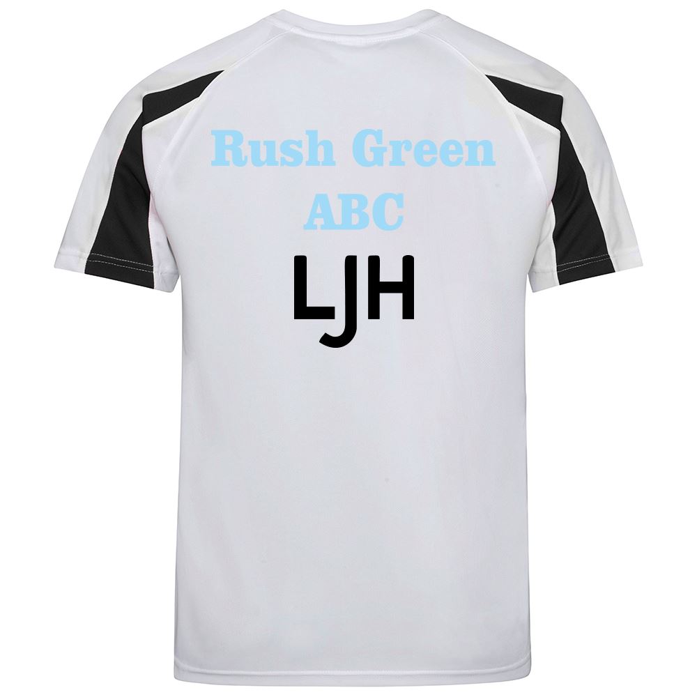 Rush Green ABC Contrast Poly T-Shirt