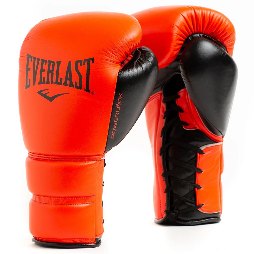 Everlast Powerlock 2 Pro Laced Leather Training Gloves