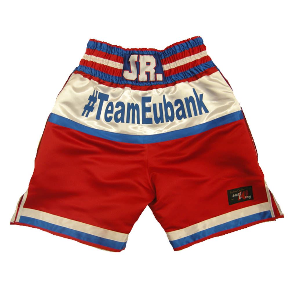 Custom Made Satin Uk Flag Boxing Shorts