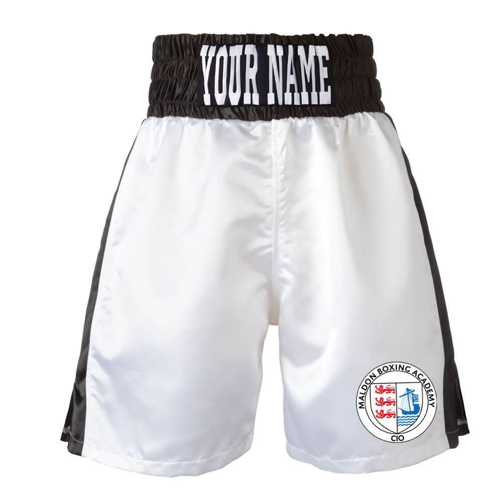 Maldon Boxing Academy Boxing Shorts With Stripes