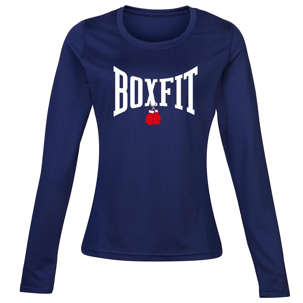 Boxfit Rhino Womens L/S Large Logo Base Layer