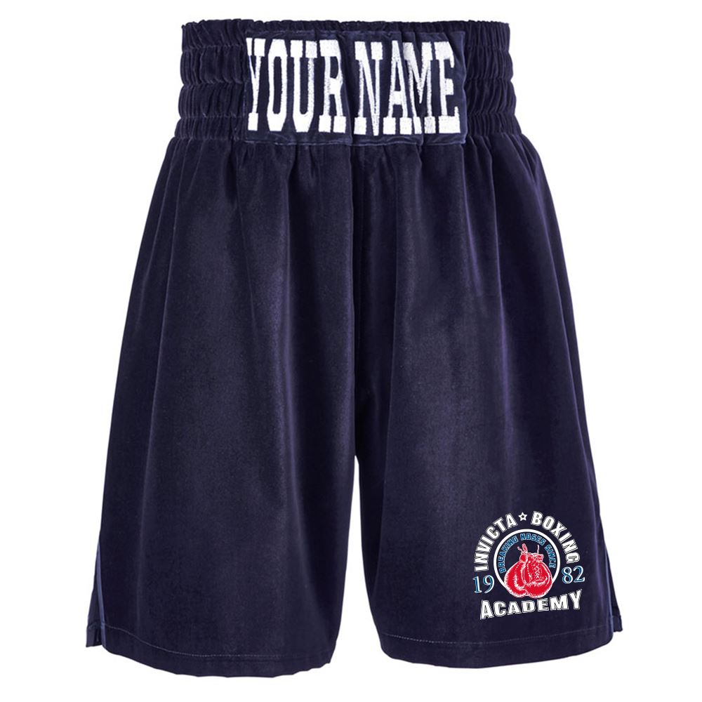 Invicta Boxing Academy Velvet Boxing Shorts