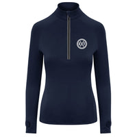 Thumbnail for Bxf Womens Lightweight Half Zip Long Sleeve Top